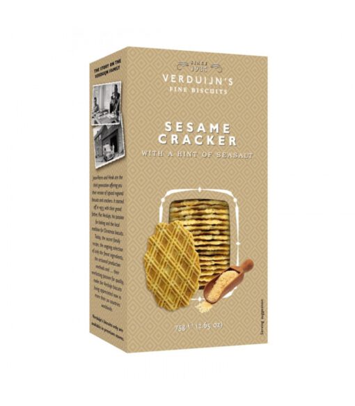crackers con sesamo y sal 75gr verduijn