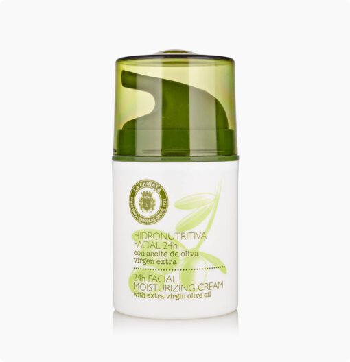 crema hidronutritiva facial 24 horas con aceite de oliva virgen extra la chinata