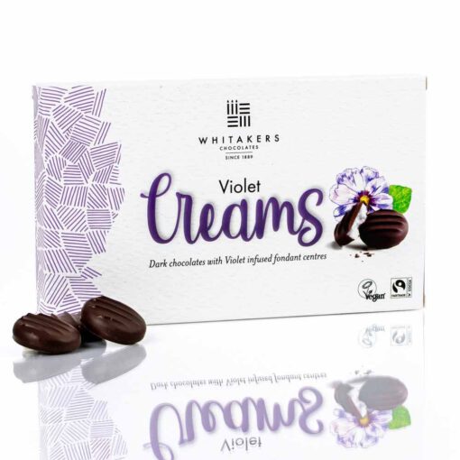 whitakers chocolates dark chocolate violet creams