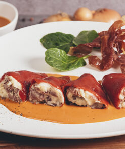 Pimientos de ibérico plato LUKAN GOURMET