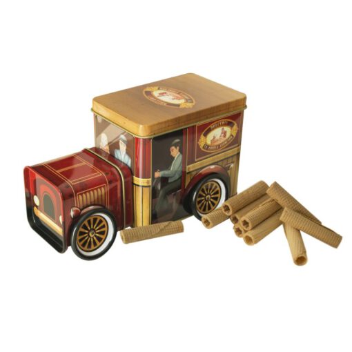 coche antiguo de reparto con minibarquillos