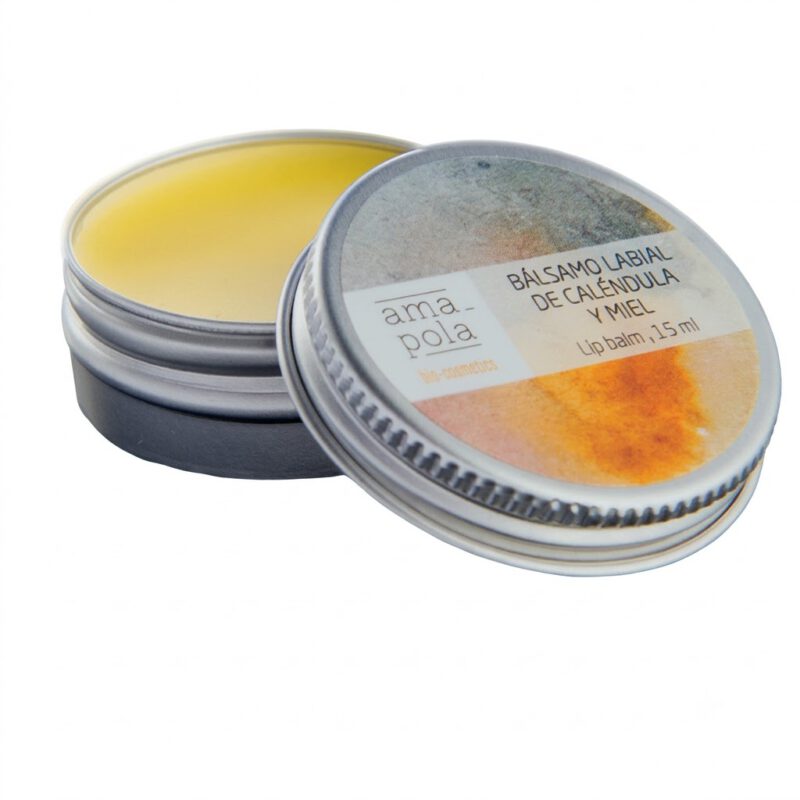 Balsamo Labial de Calendula y Miel 15ml Amapola Biocosmetics