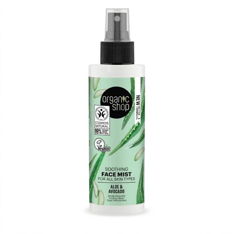 Bruma Facial Calmante Aloe y Aguacate 150ml Organic Shop