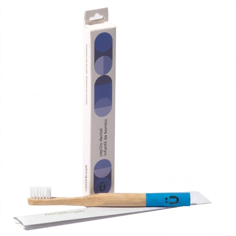 Cepillo Dental de Bambú Infantil Color Azul 1 unidad Naturbrush