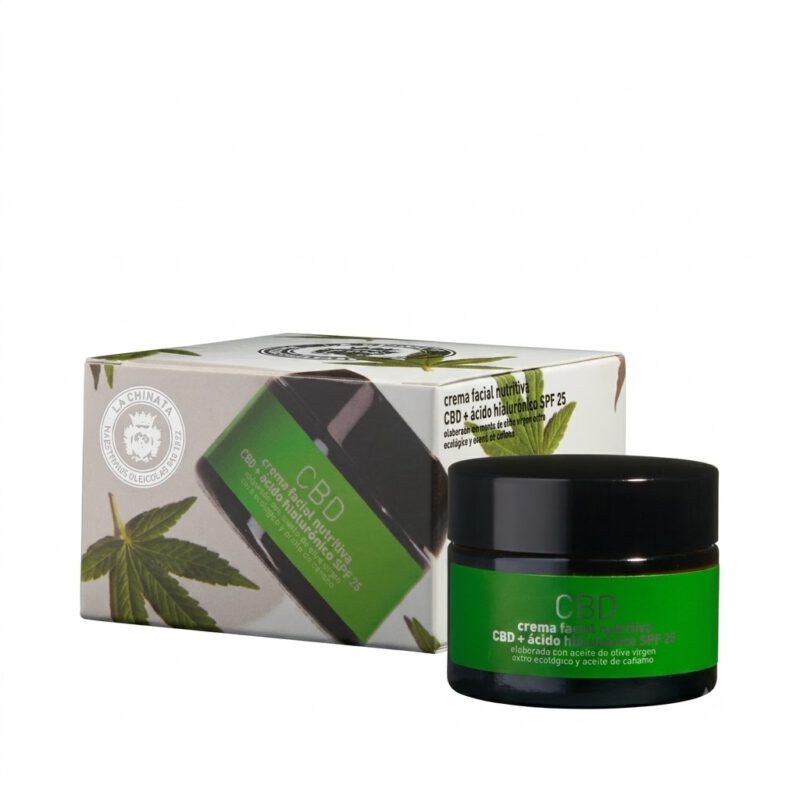 Crema Facial Nutritiva CBD Ácido Hialurónico SPF25 50ml La Chinata