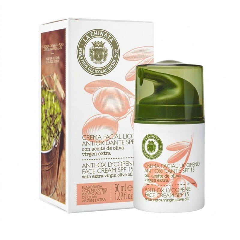 Crema Facial con Licopeno Antioxidante SPF15 50ml La Chinata