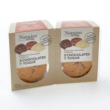 Galletas 2 chocolates y yogur 100g Natwins