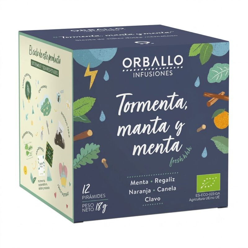 Infusión Tormenta Manta y Menta 12 filtros Orballo