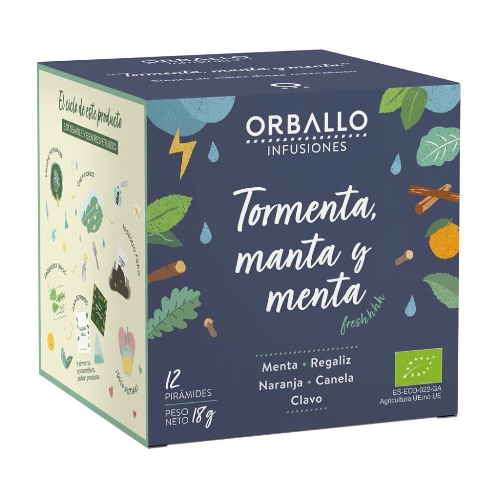 Infusión Tormenta Manta y Menta 12 filtros Orballo 1 Infusión Tormenta Manta y Menta 12 filtros Orballo