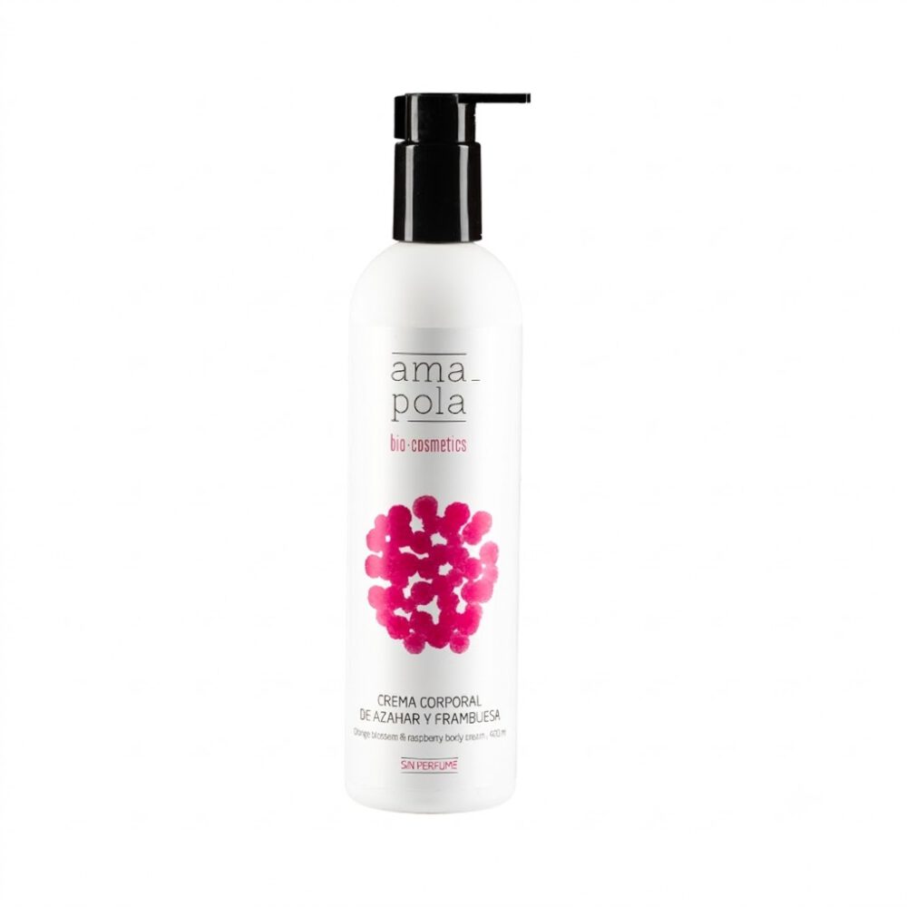 Leche corporal de Azahar y Frambuesa Eco 400ml Amapola Biocosmetics 1 Leche corporal de Azahar y Frambuesa Eco 400ml Amapola Biocosmetics