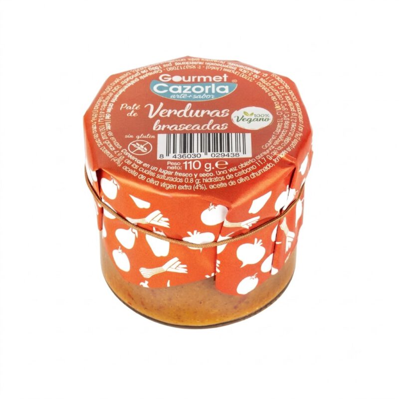 Pate de Verduras Braseadas 100g Gourmet Cazorla