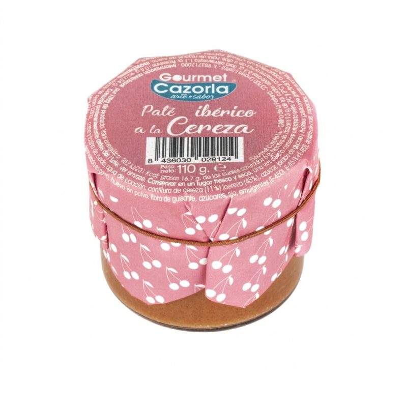 Pate iberico con cerezas 110g Gourmet Cazorla