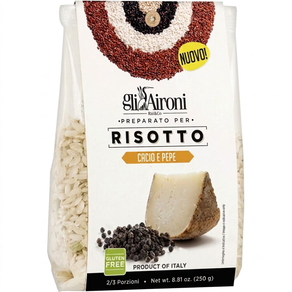 Risotto con Queso y Pimienta 250g Gli Aironi 1 Risotto con Queso y Pimienta 250g Gli Aironi