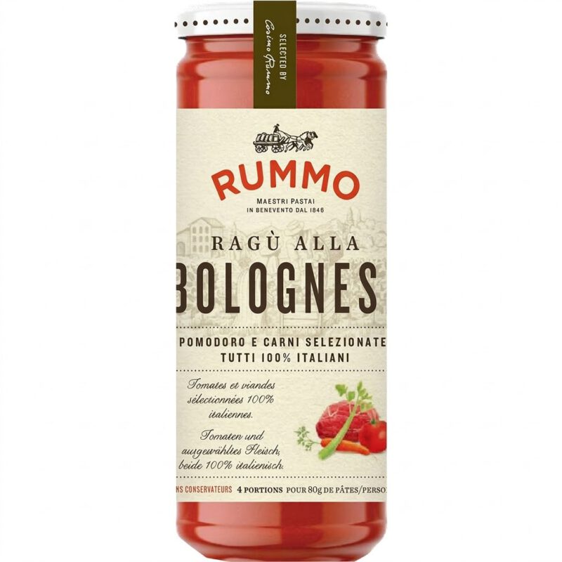 Salsa Boloñesa Tradicional 340g Rummo
