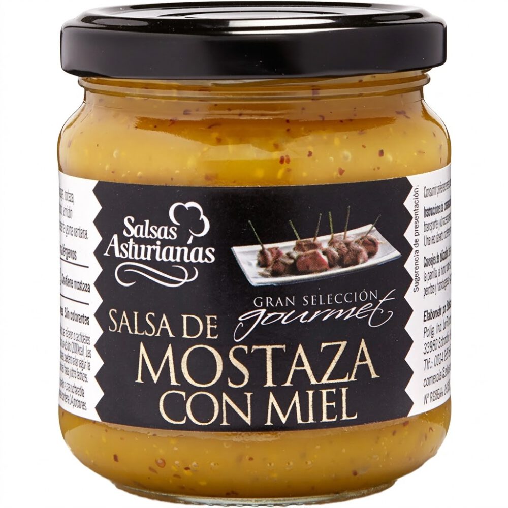 Salsa de Mostaza con Miel 190g Salsas Asturianas 1 Salsa de Mostaza con Miel 190g Salsas Asturianas