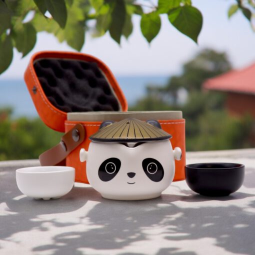 Set Panda Estuche de Viaje de Té 5 piezas