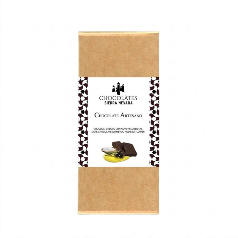 Chocolate negro con AOVE y Flor de Sal 100g Chocolates Sierra Nevada