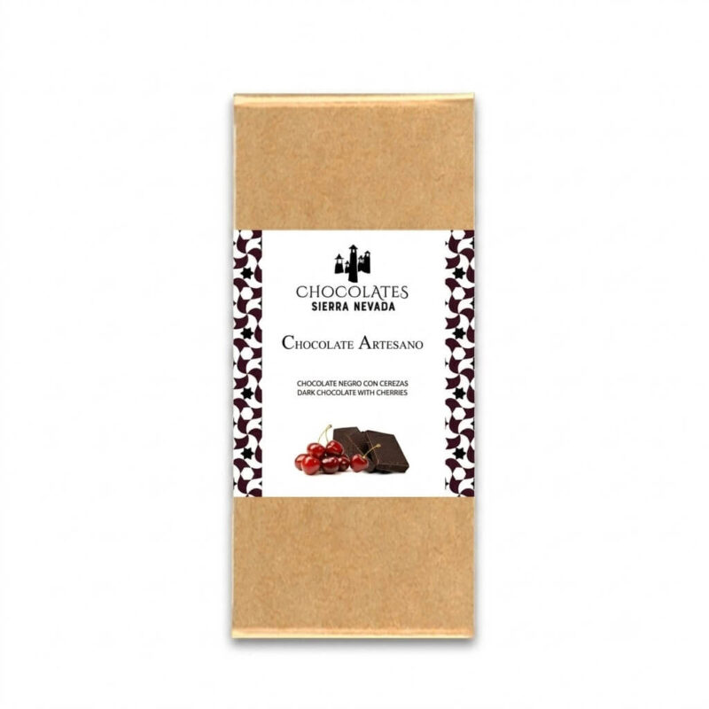 Chocolate negro con Cerezas 100g Chocolates Sierra Nevada