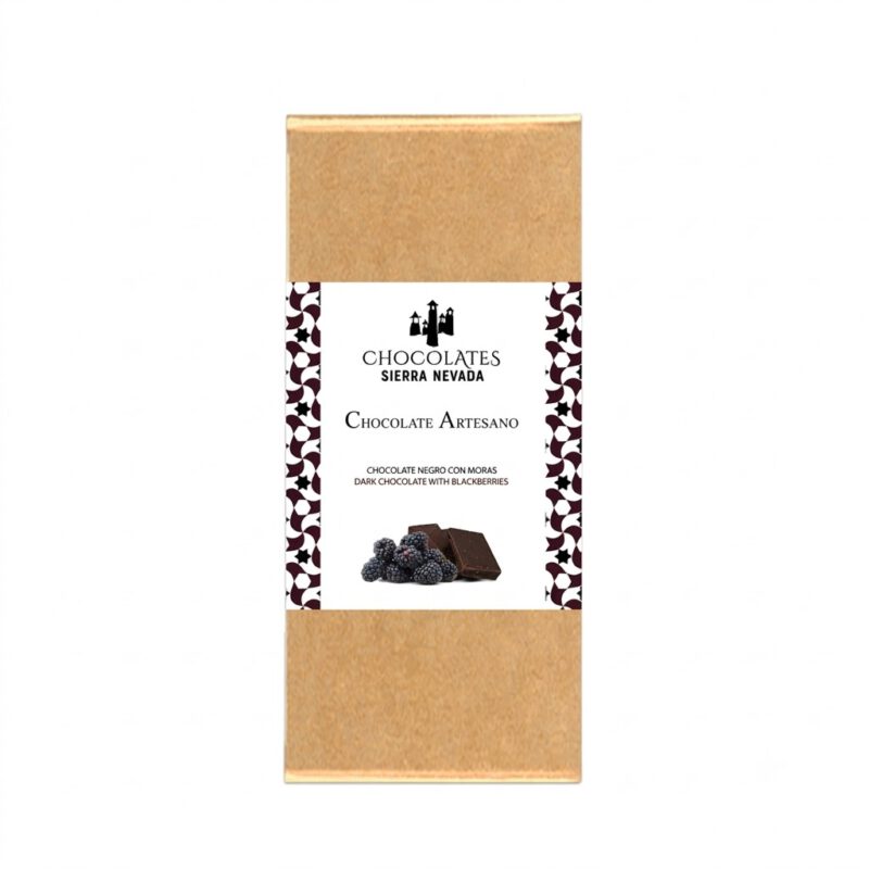 Chocolate negro con Moras 100g Chocolates Sierra Nevada