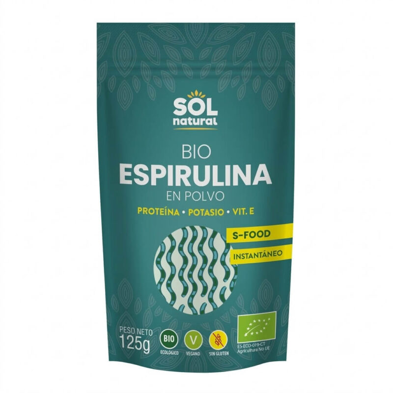 Espirulina en polvo 125g Sol Natural