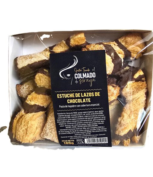Estuche lazos de chocolate 180g