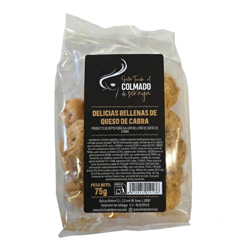 Galletas Rellenas de Queso de Cabra 75g