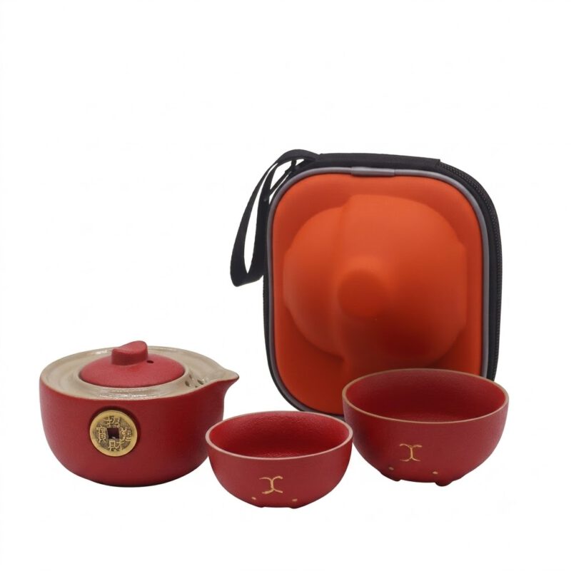 Set Gato del dinero rojo 6 piezas