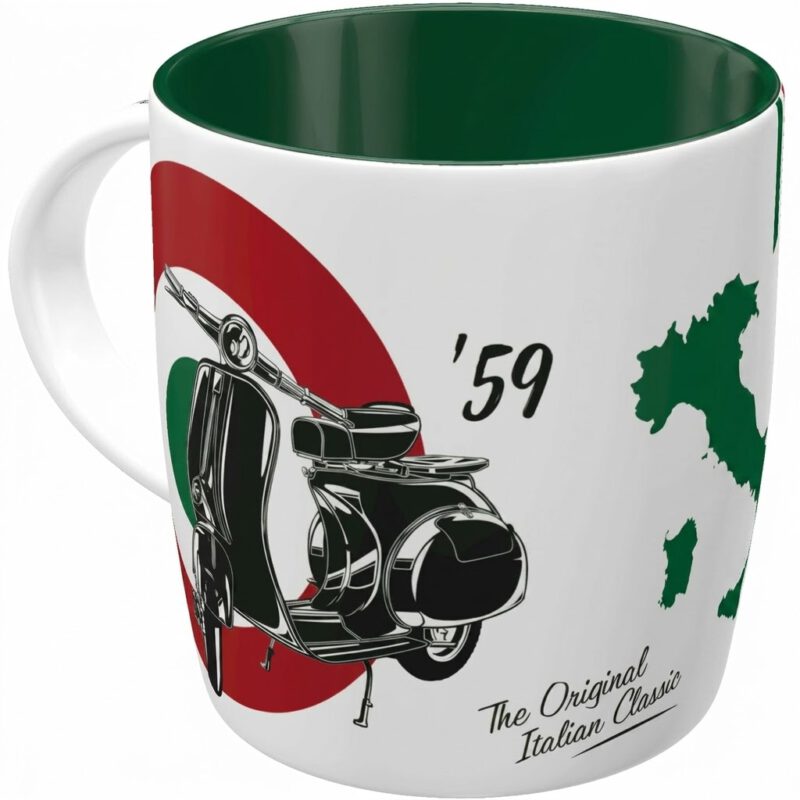 Taza Vespa verde 330ml
