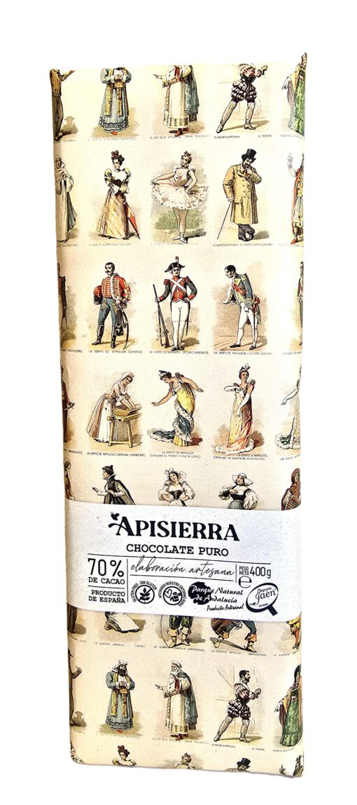 Tableton Chocolate puro 70% 400g Apisierra
