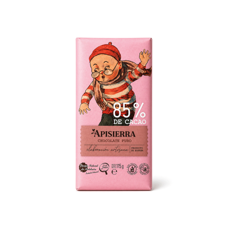 Chocolate Puro 85% 115g Apisierra