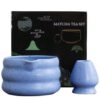 Cuenco y soporte batidor Te matcha azul