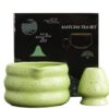 Cuenco y soporte batidor te matcha verde