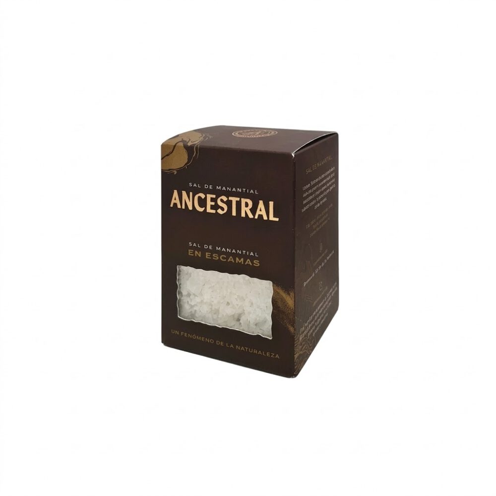 Sal de manantial en escamas 150g Ancestral 1 Sal de manantial en escamas 150g Ancestral