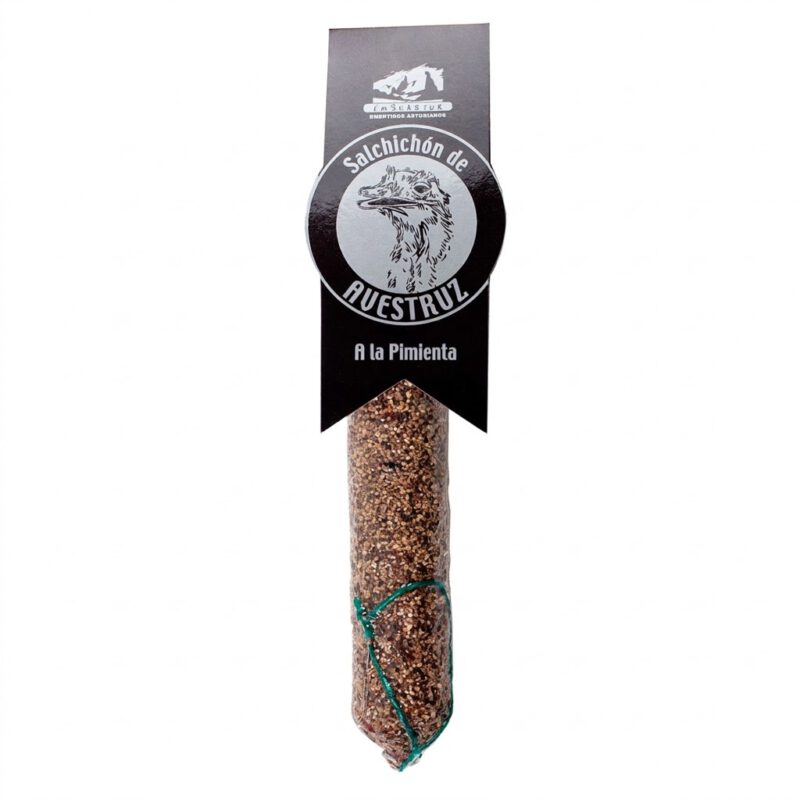 Salchichon de Avestruz a la pimienta 200g Embuastur