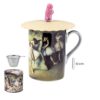 Lata taza Bailarinas filtro y tapa 4 piezas