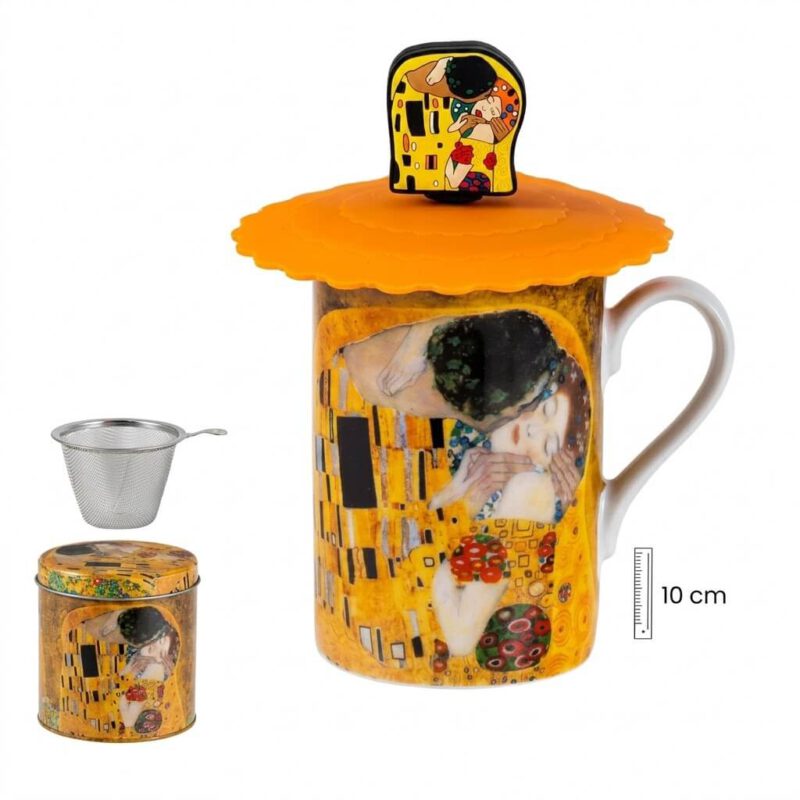 Lata taza El Beso filtro y tapa 4 piezas