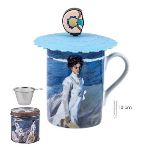 Lata taza Sorolla filtro y tapa 4 piezas