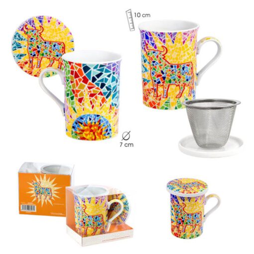 Taza Toro Gaudi Filtro Tapa