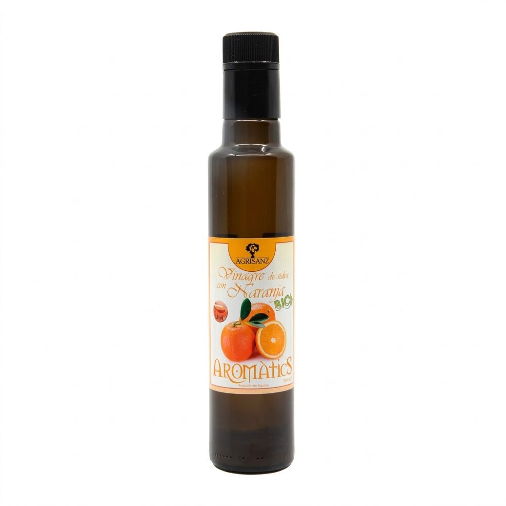 Vinagre naranja 1 Vinagre de Sidra con Naranja 250ml ECO Agrisanz