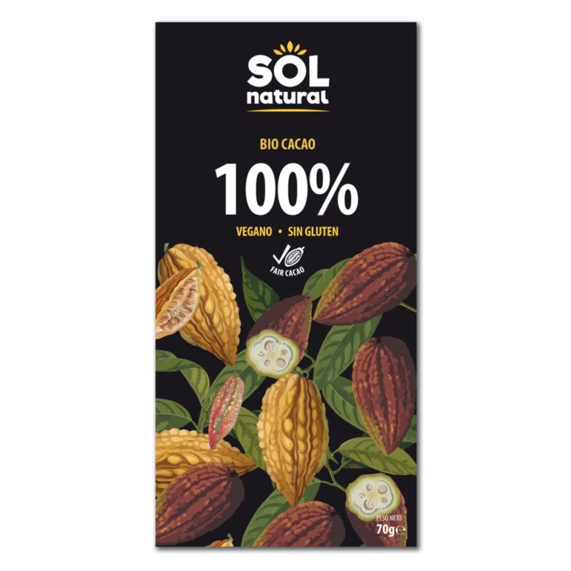 Chocolate 100% 70g Sol Natural