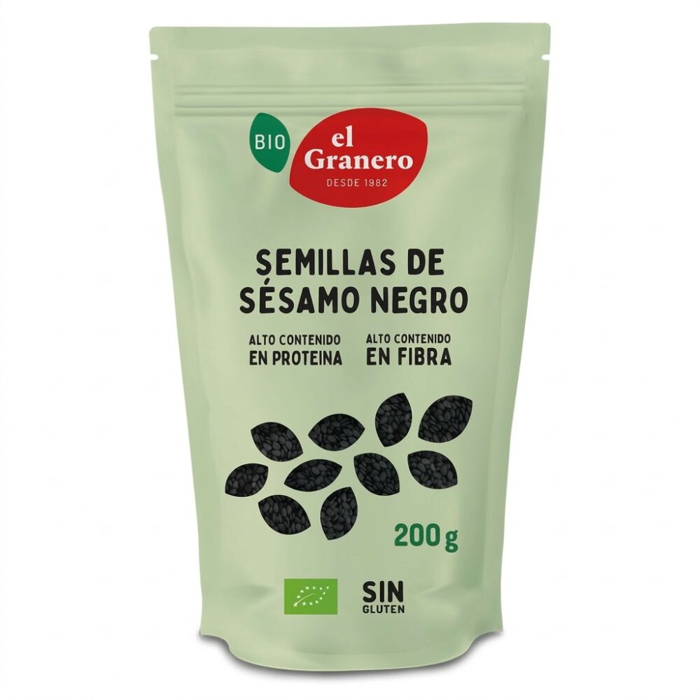 Semillas de Sésamo negro 200g El Granero Integral 1 Semillas de Sésamo negro 200g El Granero Integral