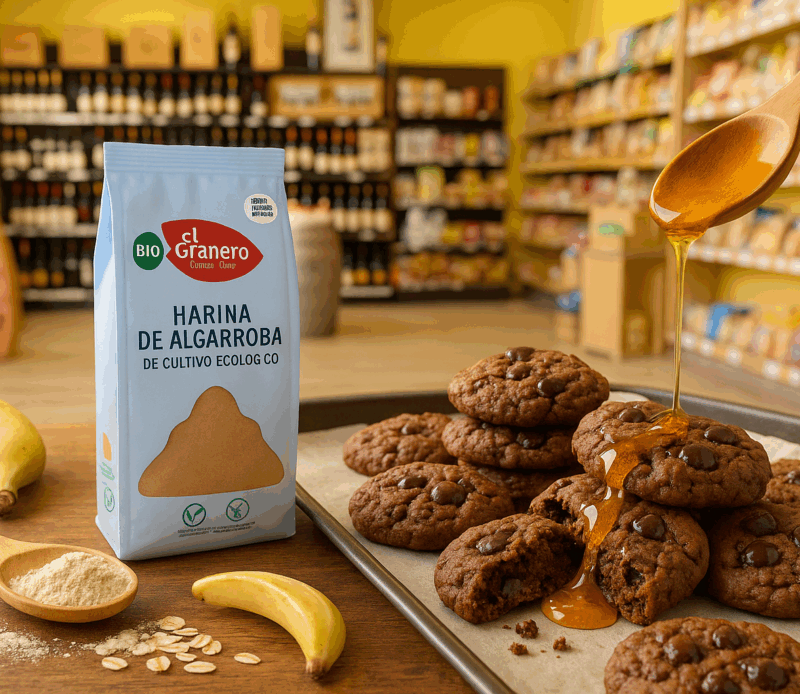 Galletas veganas de harina de algarroba