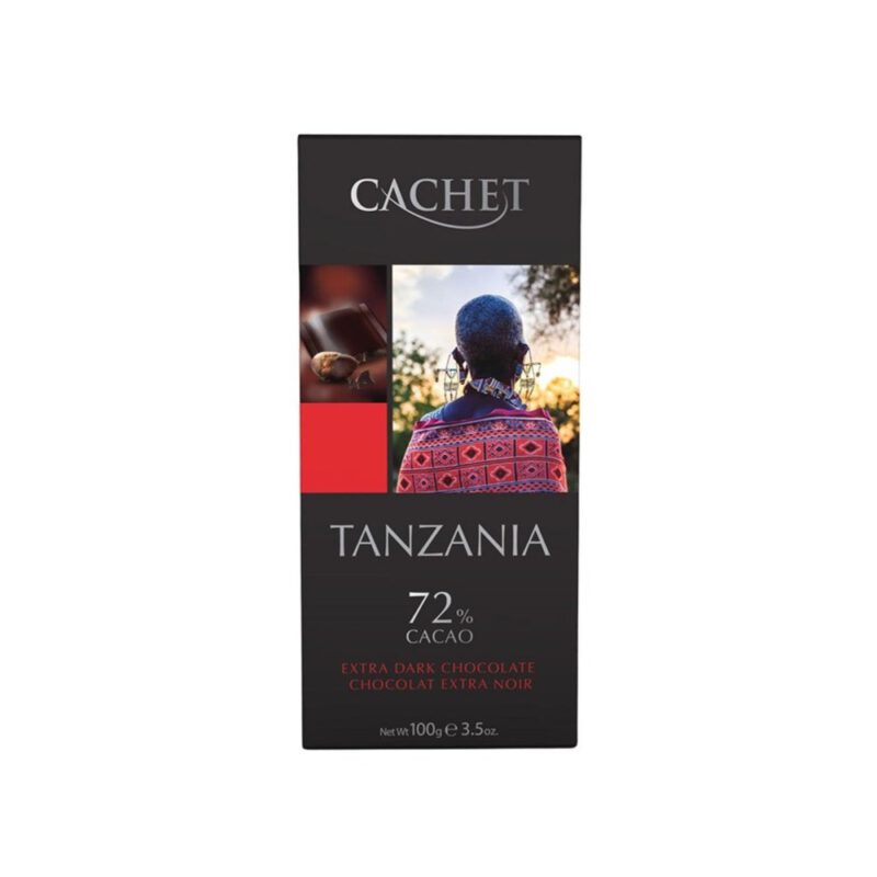 Chocolate extra negro 72% Tanzania 100g Cachet