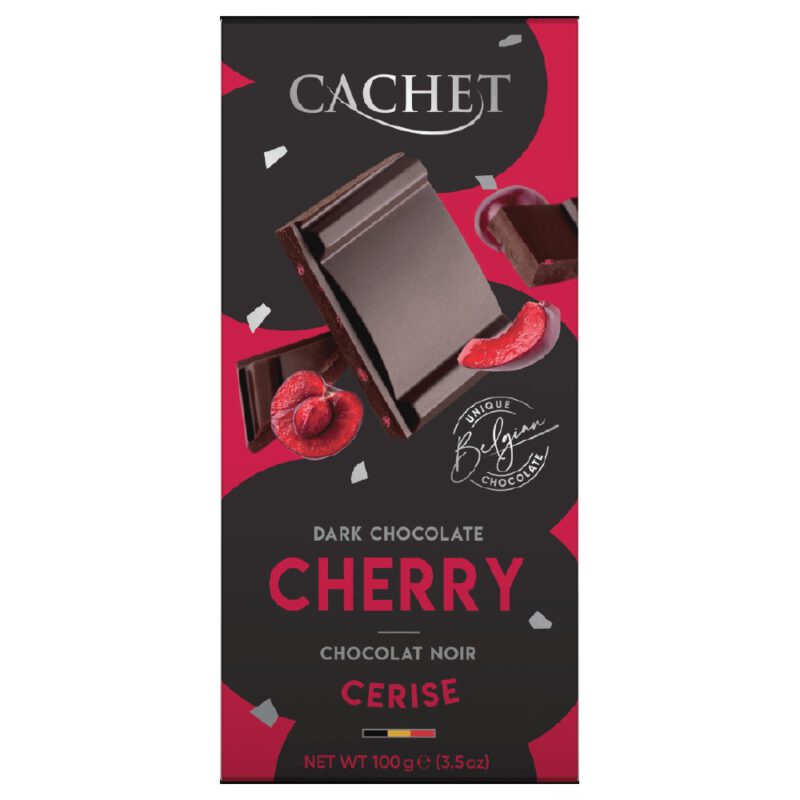 Chocolate negro con Cereza 100g Cachet