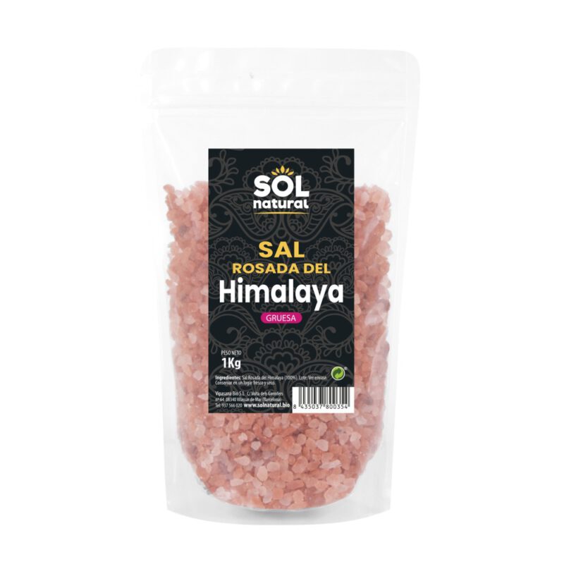 Sal Rosa del Himalaya Gruesa 1kg Sol Natural