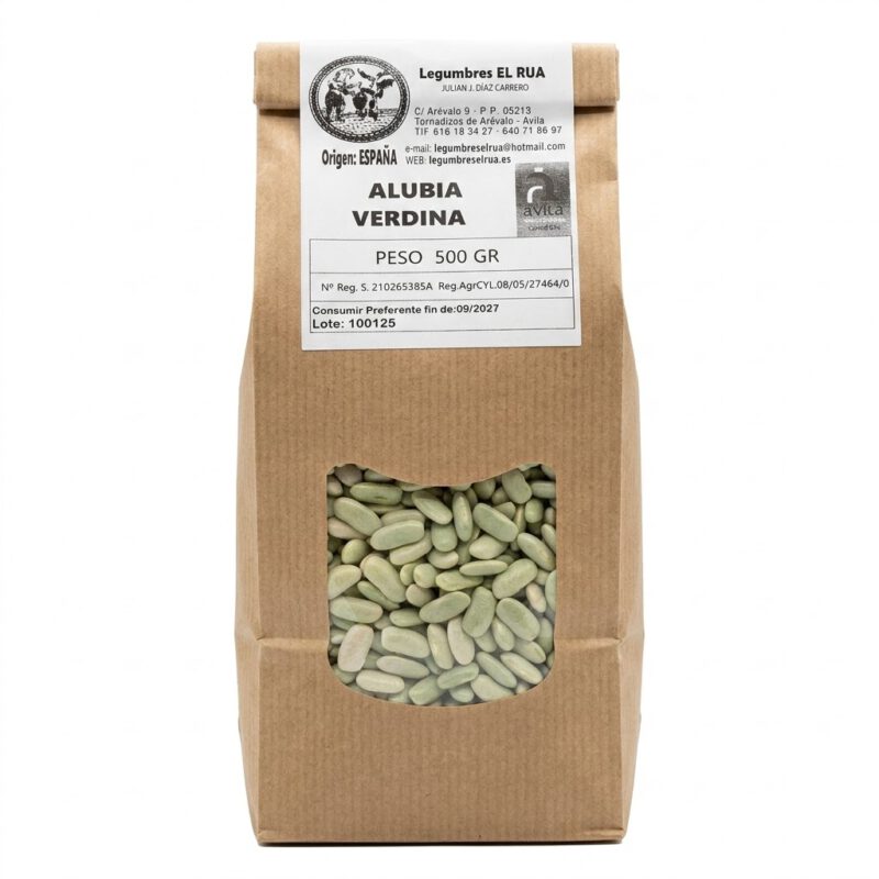 Alubia verdina kraft 500g Legumbres El Rua