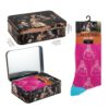 Lata calcetines Meninas rosas 1 par 3 Lata calcetines Meninas rosas 1 par