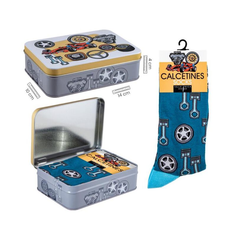 Lata calcetines Recambios azul 1 par