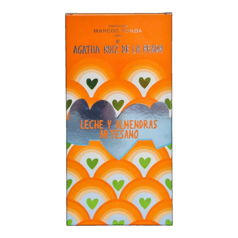 Chocolate con leche y Almendras 150g Agatha Ruiz de la Prada