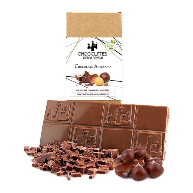 Chocolate con leche y Castañas 100g Sierra Nevada